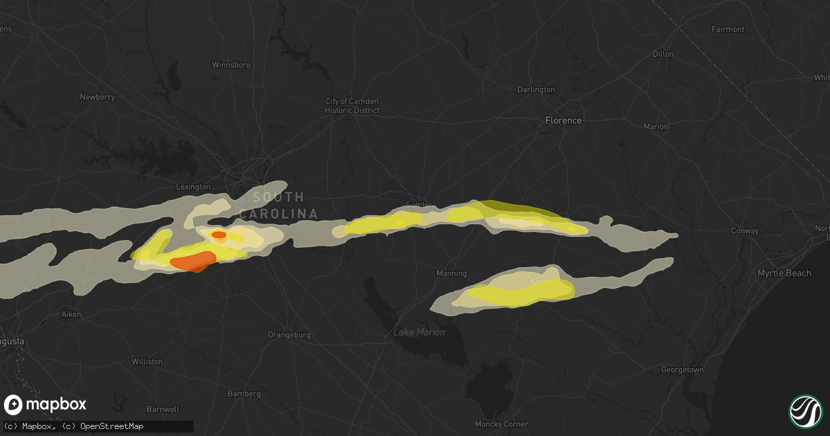 Hail map in Sumter, SC on May 29, 2017