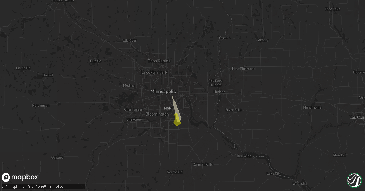 Hail map in Saint Paul, MN on May 29, 2018
