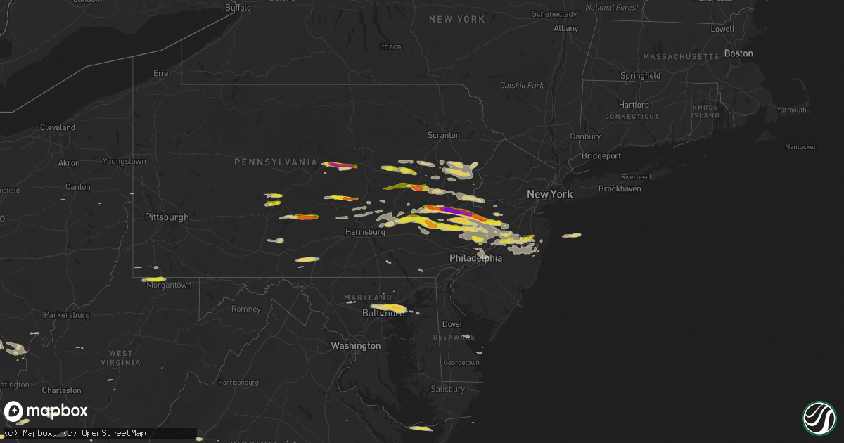 Hail map on May 29, 2019