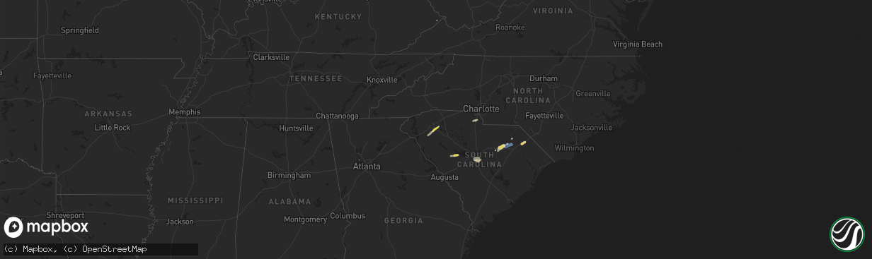 Hail map on May 29, 2020