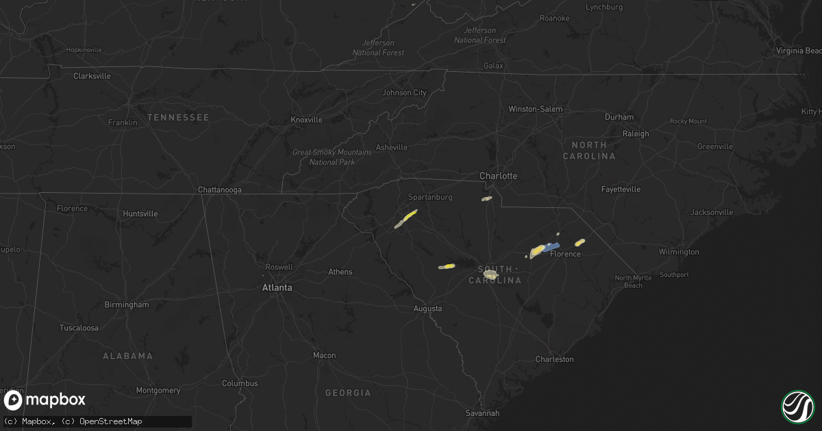 Hail map on May 29, 2020