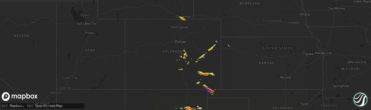 Hail map on May 29, 2021