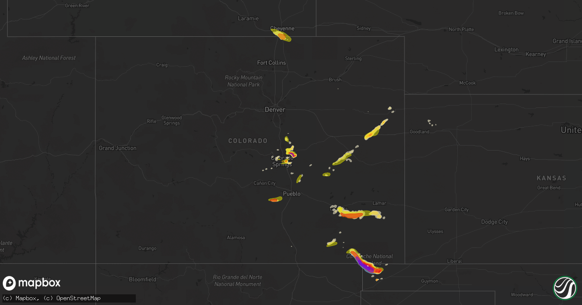 Hail map on May 29, 2021
