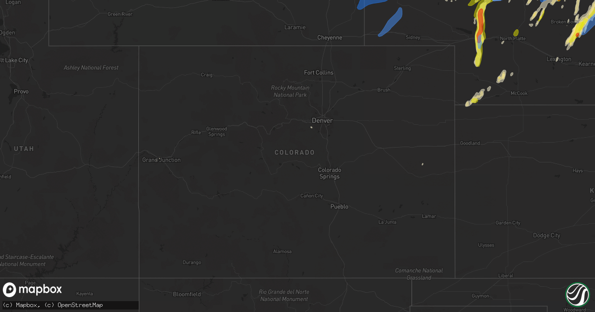 Hail map in Colorado on May 29, 2022