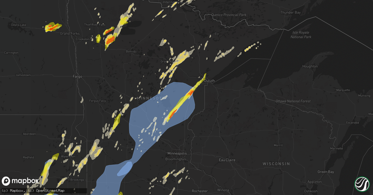 Hail map on May 29, 2022