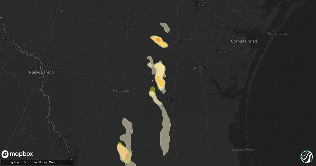 Hail map in Concepcion, TX on May 29, 2023