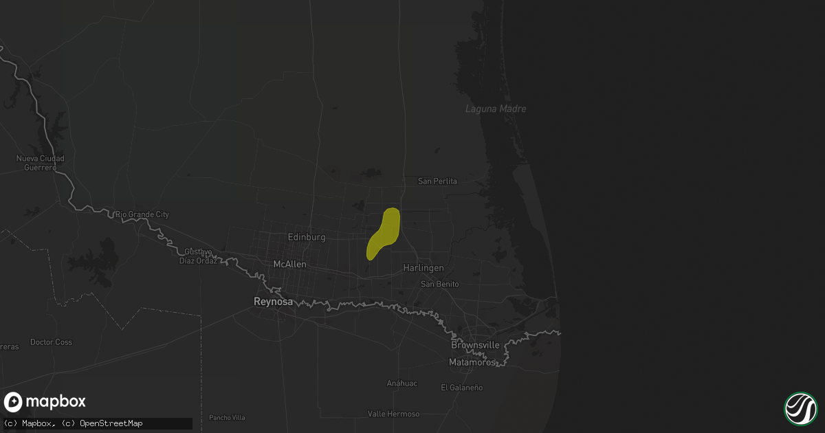 Hail map in Lyford, TX on May 29, 2023