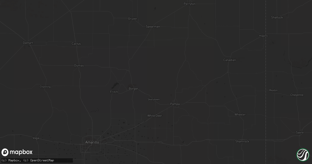 Hail map in Seneca, NE on May 29, 2023