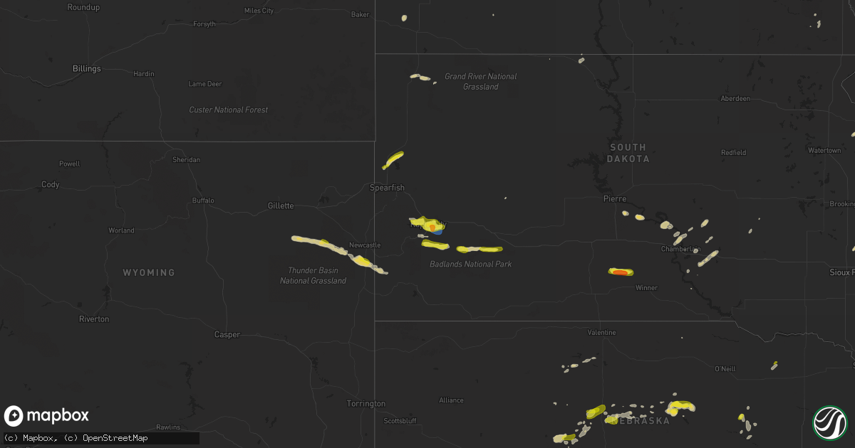 Hail map on May 29, 2023