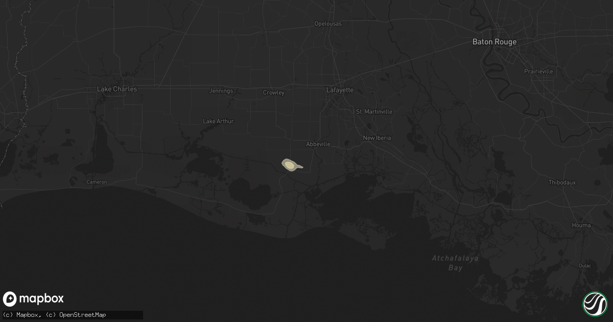 Hail map in Abbeville, LA on May 29, 2024
