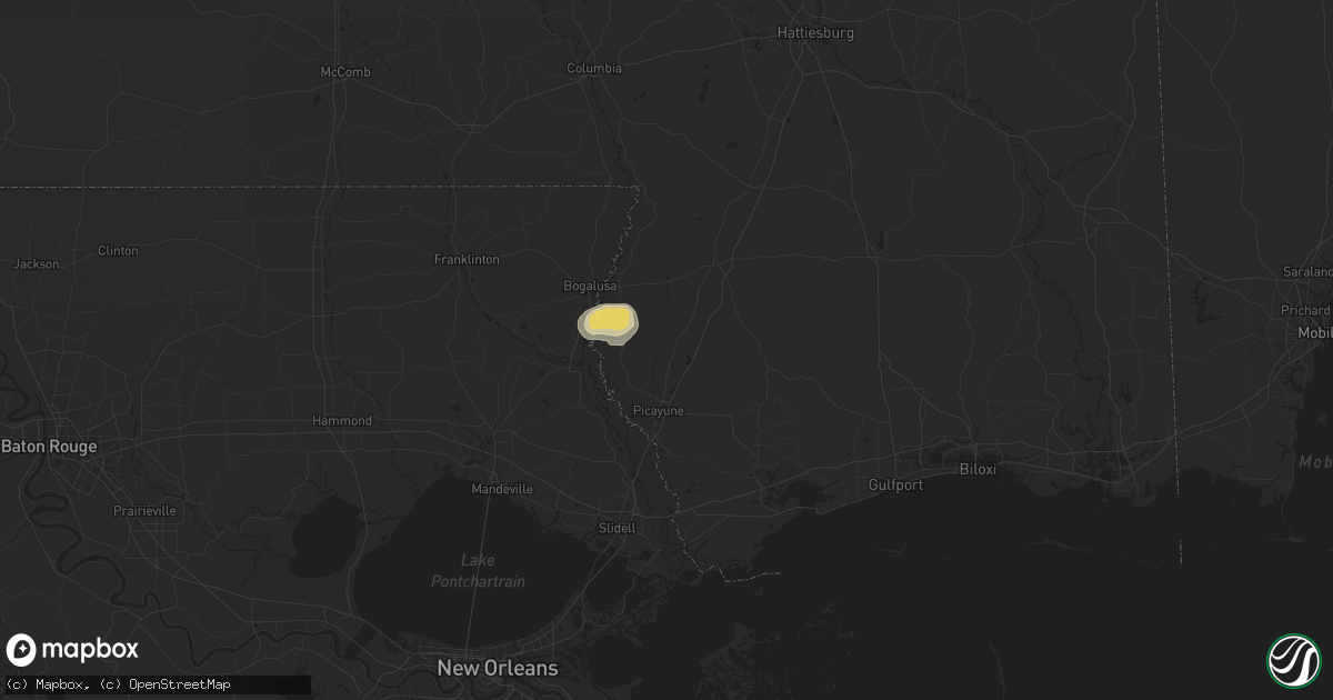 Hail map in Carriere, MS on May 29, 2024