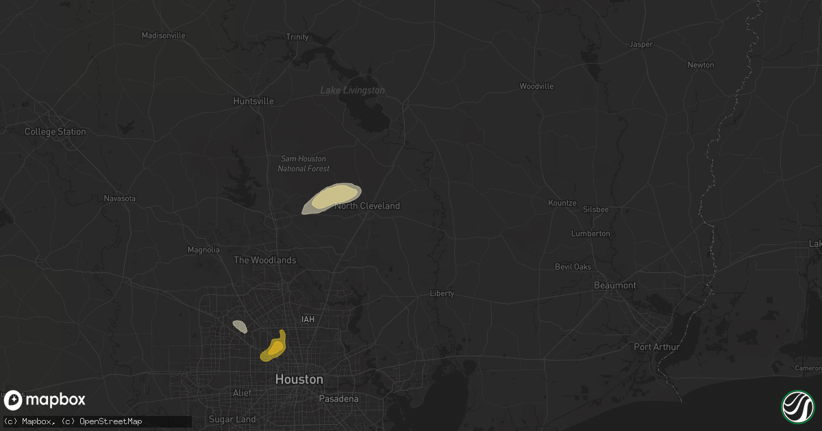 Hail map in Cleveland, TX on May 29, 2024