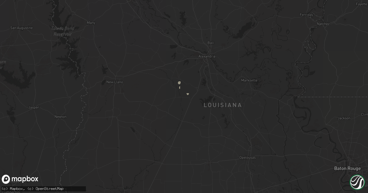 Hail map in Glenmora, LA on May 29, 2024