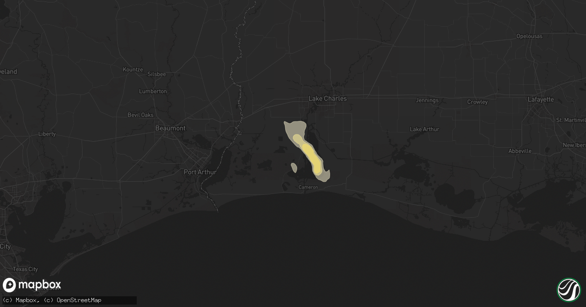 Hail map in Hackberry, LA on May 29, 2024