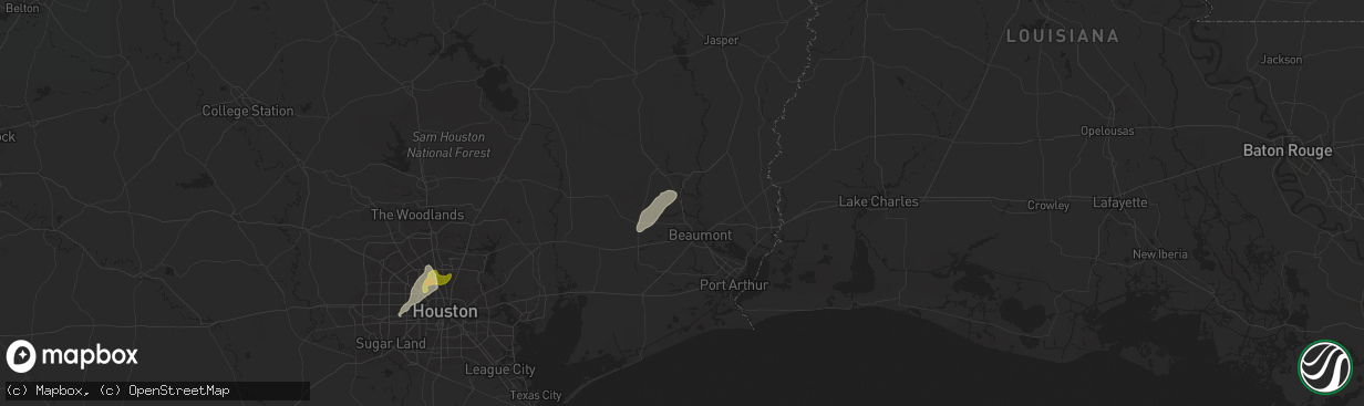 Hail map in Lumberton, TX on May 29, 2024