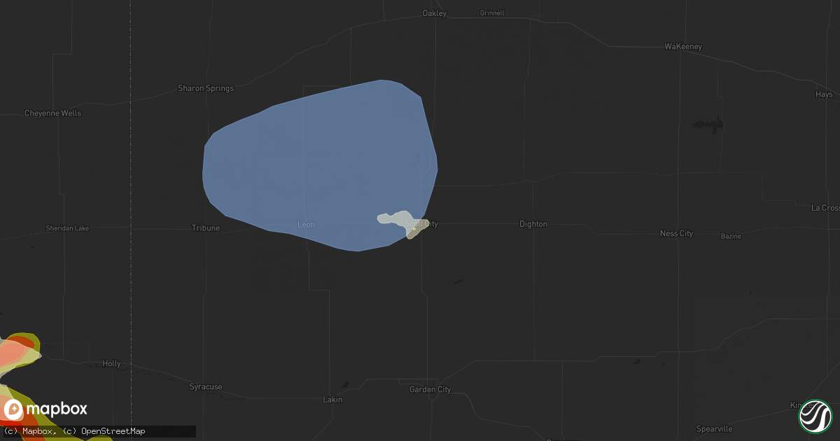 Hail map in Scott City, KS on May 29, 2024