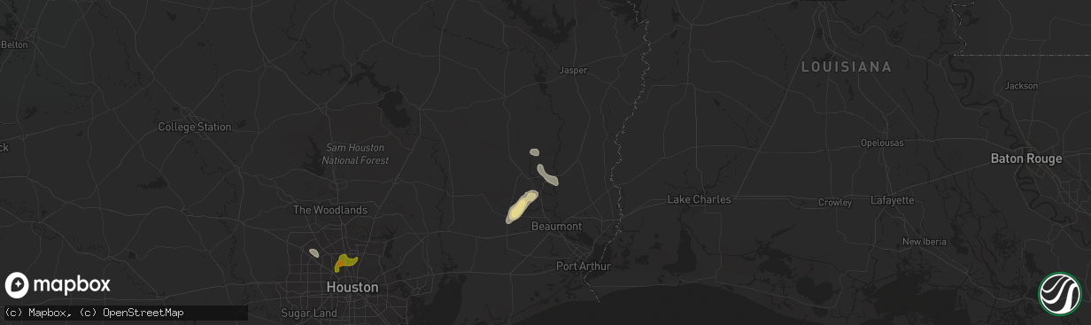 Hail map in Silsbee, TX on May 29, 2024