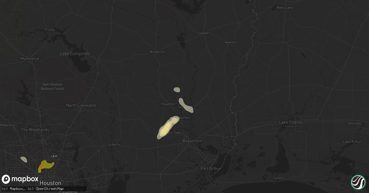 Hail map in Silsbee, TX on May 29, 2024