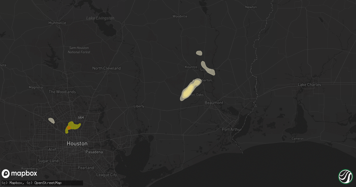 Hail map in Sour Lake, TX on May 29, 2024