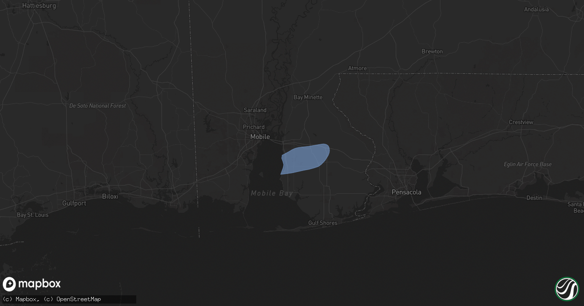 Hail map in Daphne, AL on May 29, 2025