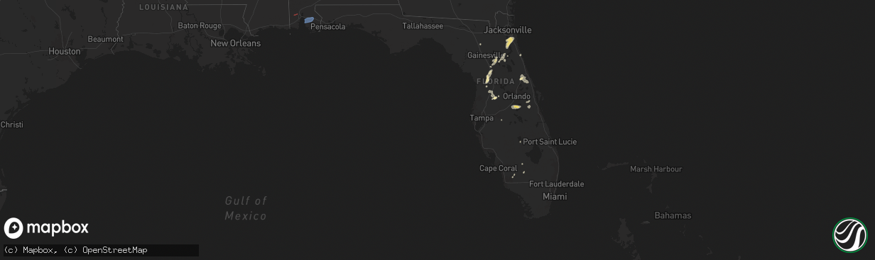 Hail map in Florida on May 29, 2025