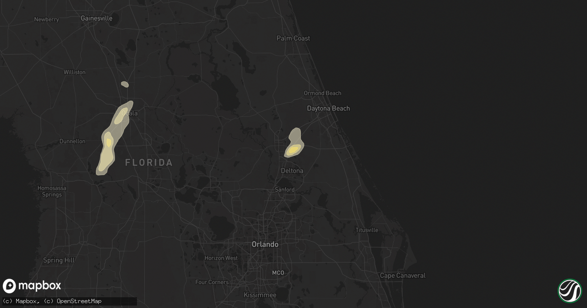 Hail map in Lake Helen, FL on May 29, 2025