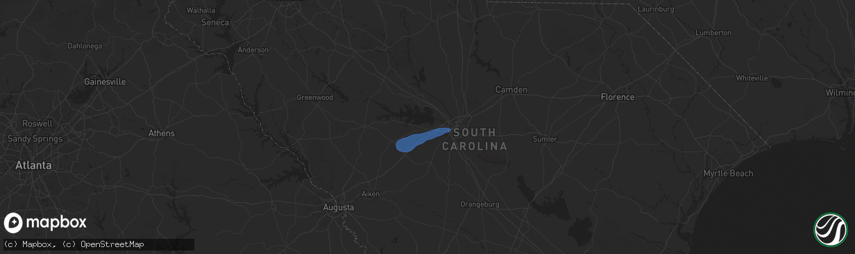 Hail map in Lexington, SC on May 29, 2025
