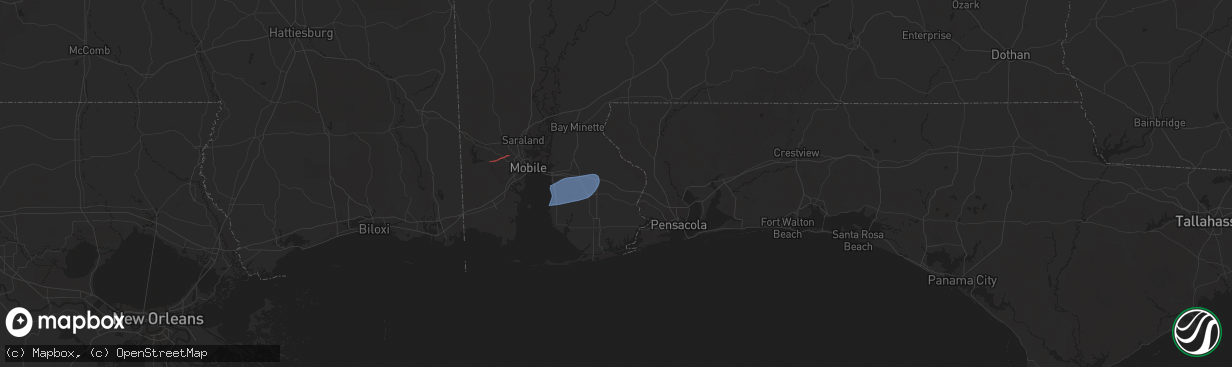 Hail map in Robertsdale, AL on May 29, 2025