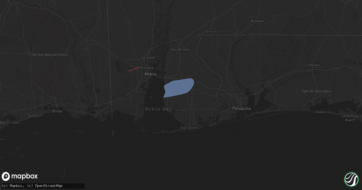 Hail map in Silverhill, AL on May 29, 2025