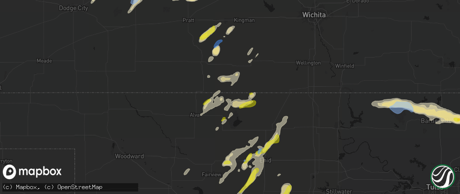 Hail map in Amorita, OK on May 29, 2026