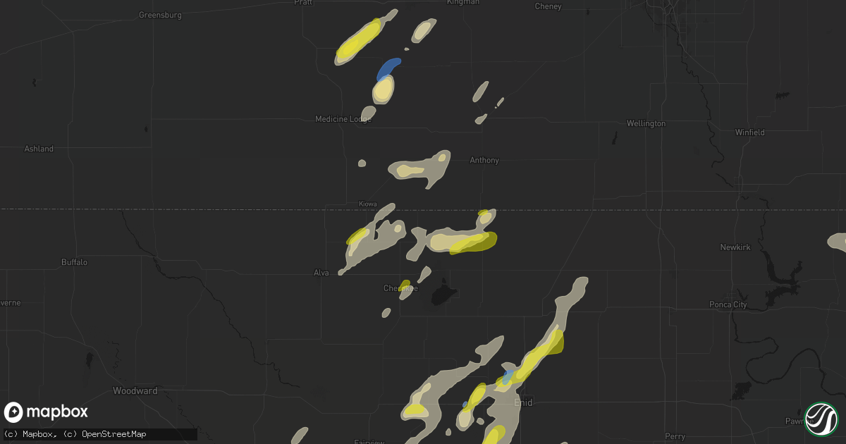 Hail map in Amorita, OK on May 29, 2026