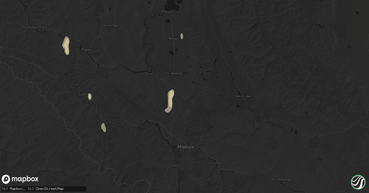 Hail map in Arlee, MT on May 29, 2026