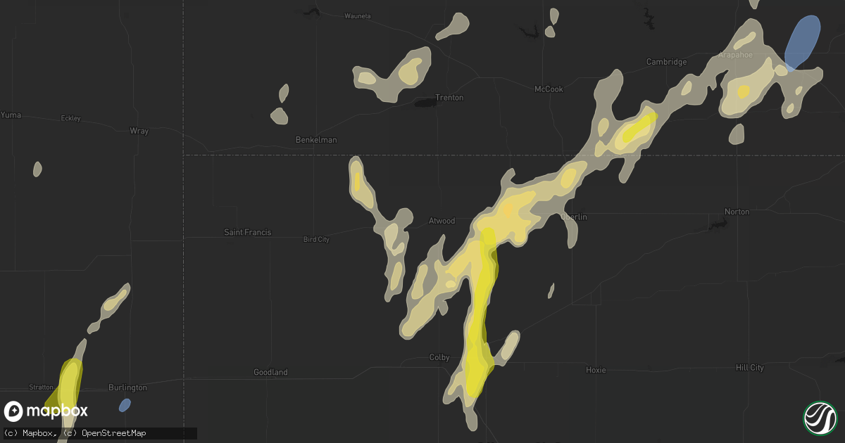 Hail map in Atwood, KS on May 29, 2026