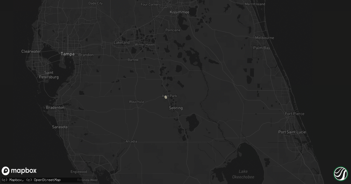 Hail map in Avon Park, FL on May 29, 2026