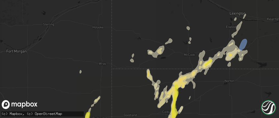 Hail map in Benkelman, NE on May 29, 2026