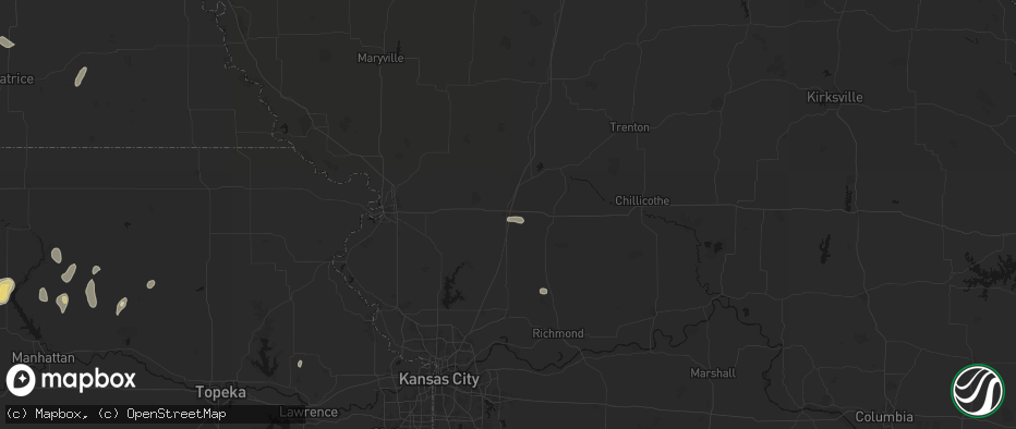 Hail map in Cameron, MO on May 29, 2026