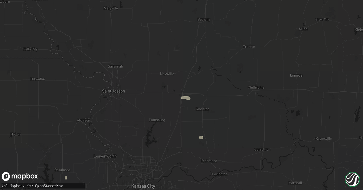 Hail map in Cameron, MO on May 29, 2026