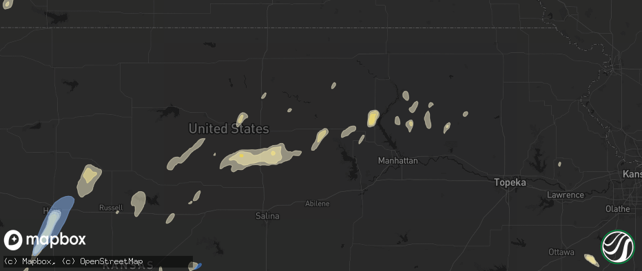 Hail map in Clay Center, KS on May 29, 2026