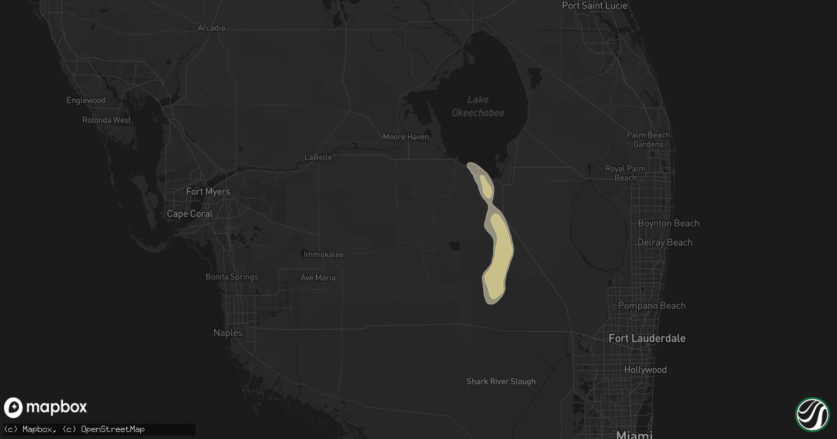 Hail map in Clewiston, FL on May 29, 2026