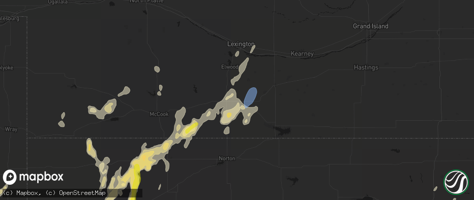 Hail map in Edison, NE on May 29, 2026