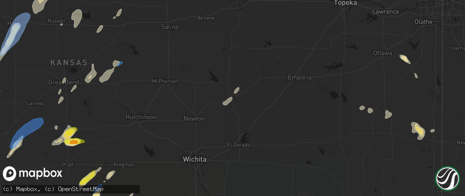 Hail map in Florence, KS on May 29, 2026
