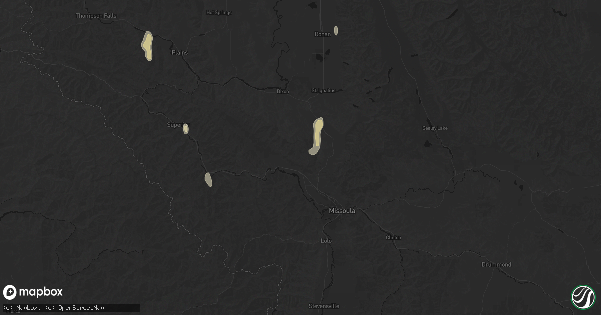 Hail map in Frenchtown, MT on May 29, 2026
