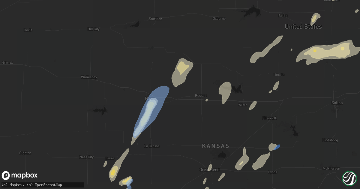 Hail map in Gorham, KS on May 29, 2026