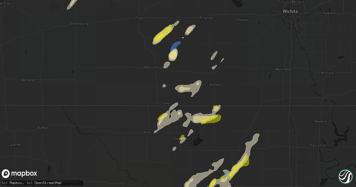 Hail map in Hazelton, KS on May 29, 2026