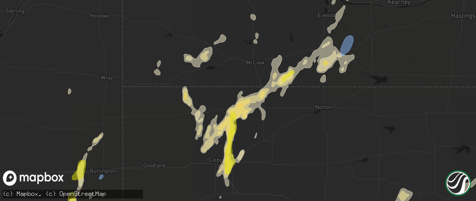 Hail map in Herndon, KS on May 29, 2026