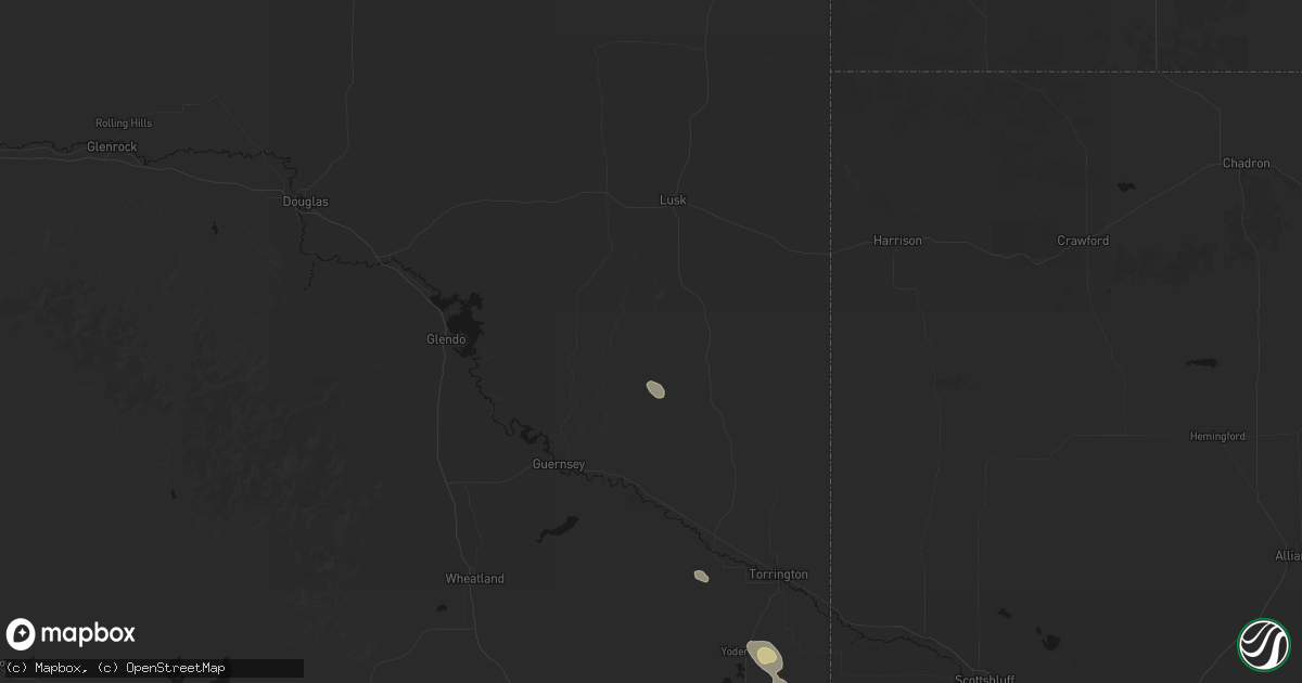 Hail map in Jay Em, WY on May 29, 2026