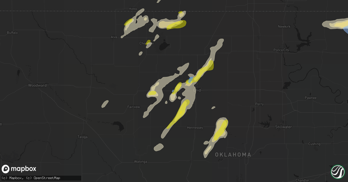 Hail map in Lahoma, OK on May 29, 2026