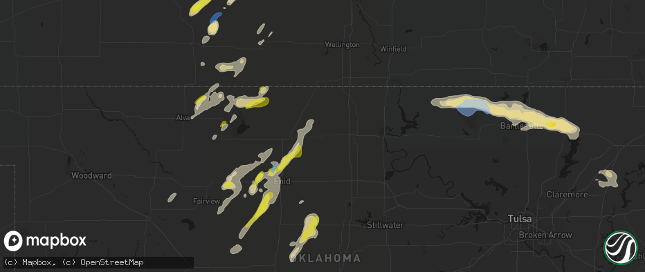 Hail map in Lamont, OK on May 29, 2026