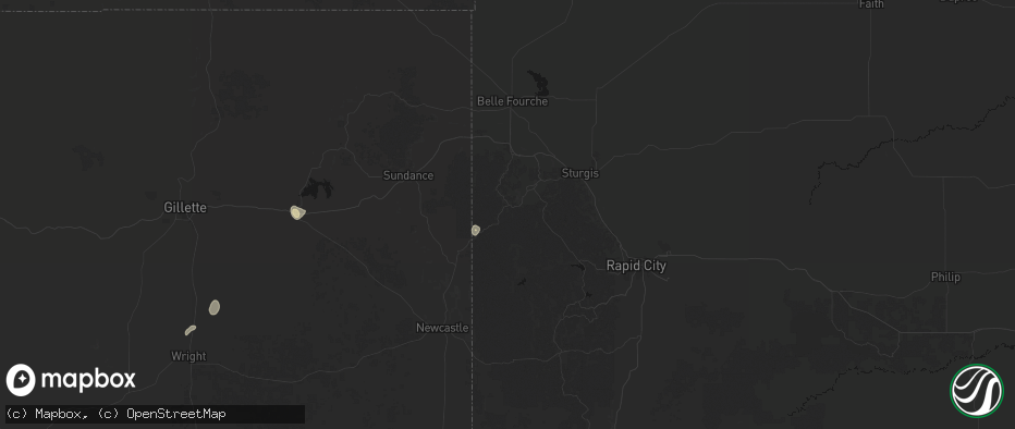 Hail map in Lead, SD on May 29, 2026