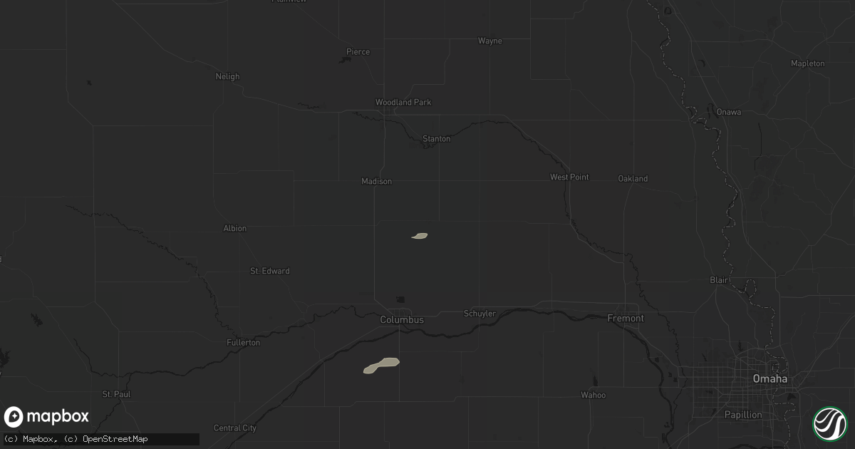 Hail map in Leigh, NE on May 29, 2026